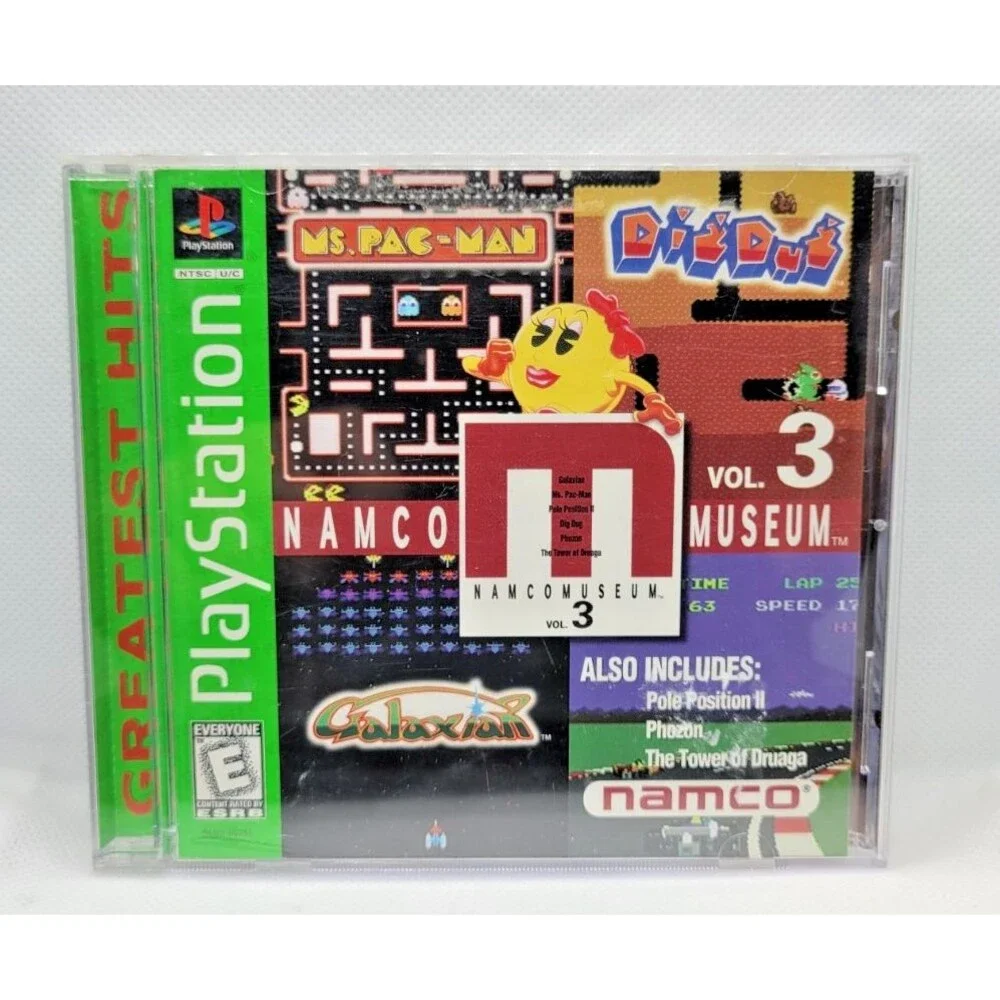 Namco Museum Vol. 3 (Sony PlayStation 1, 1996) - Greatest Hits Version/Complete